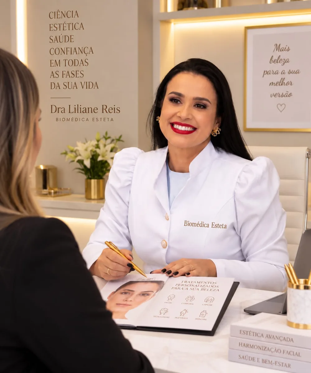Conversa inicial entre a Dra. Liliane e uma paciente